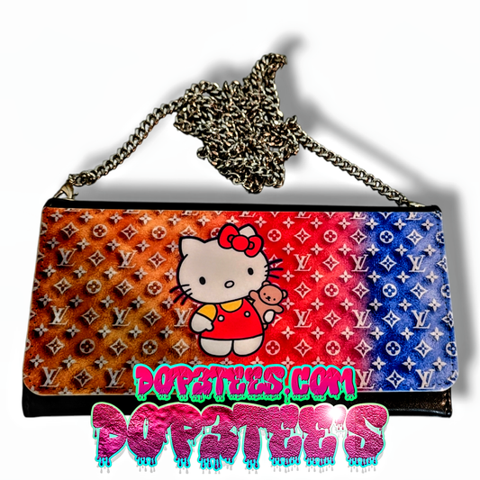 Hello Kitty Mezzanine Purse Makeup Bag with Chain